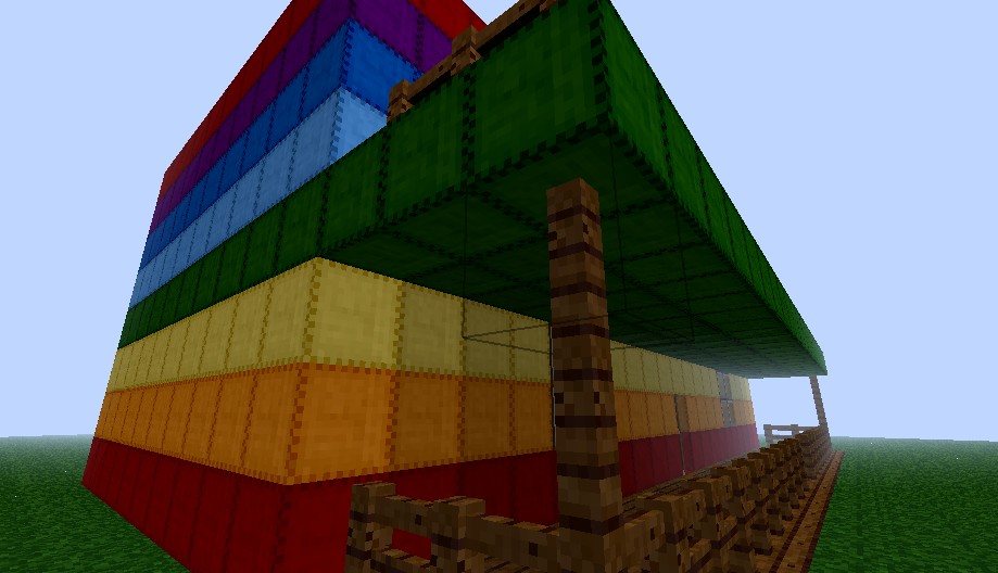 Rainbow House Minecraft Map