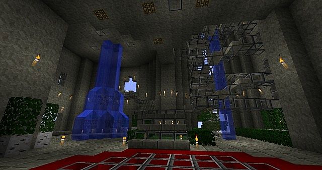 Main throne room, entrance on the right with my double helix staircase winding up
