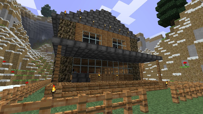 Warm-coloured wood