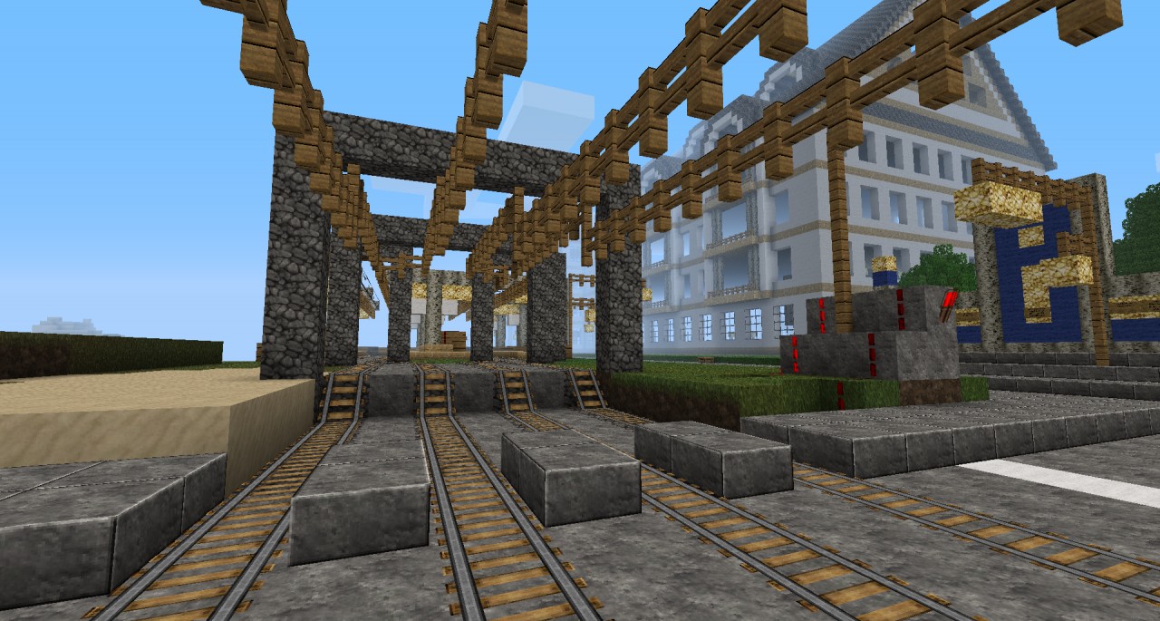 railroad station / railroad crossing Minecraft Project