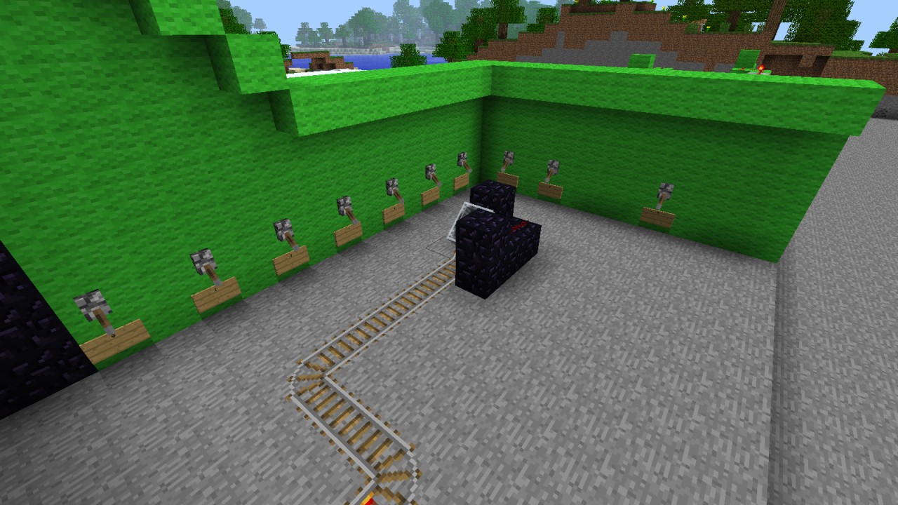 (N.A.P)redstone torch display(whit minecarts) Minecraft Map