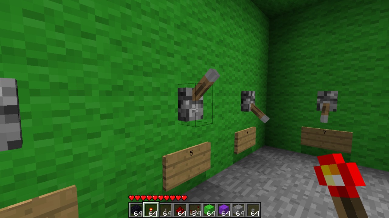 (N.A.P)redstone torch display(whit minecarts) Minecraft Map