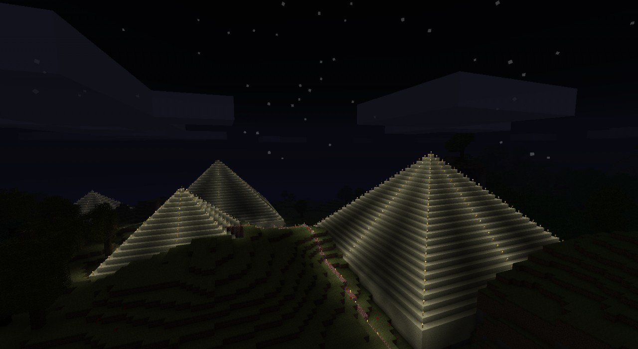 Those pyramids I was talking about.