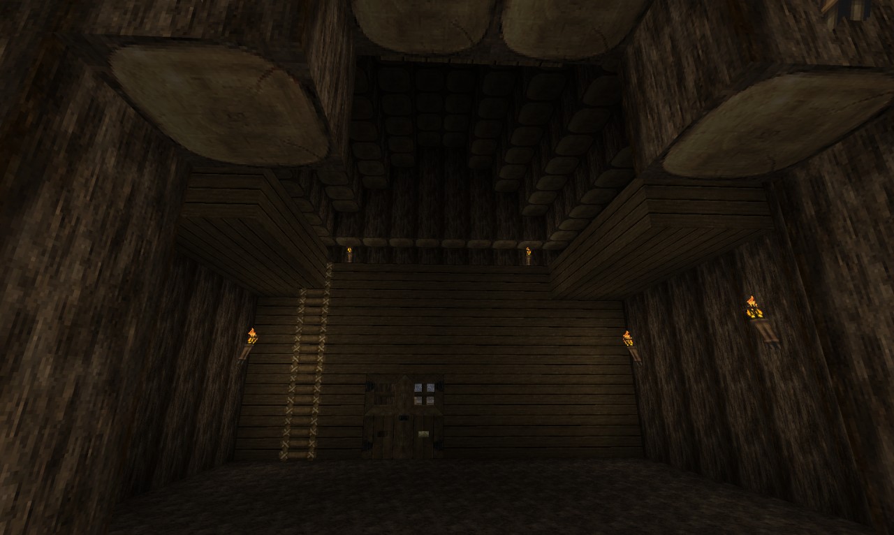 Inside of the barn. Spacious interior allows for stables or other personal additions