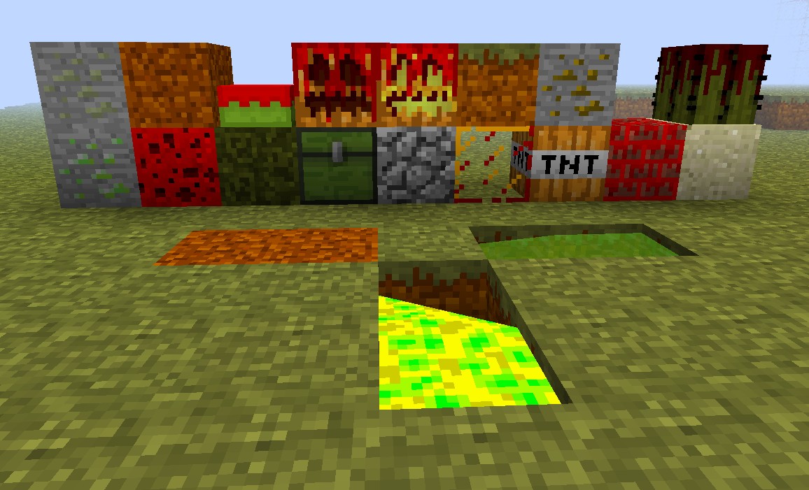 These are a few of the custom blocks