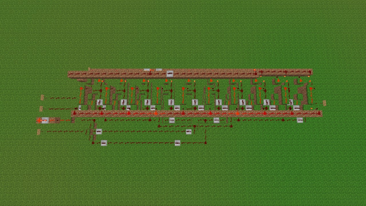 MCS4 (TM) 4bit Parallel Micro Computer Set Minecraft Map