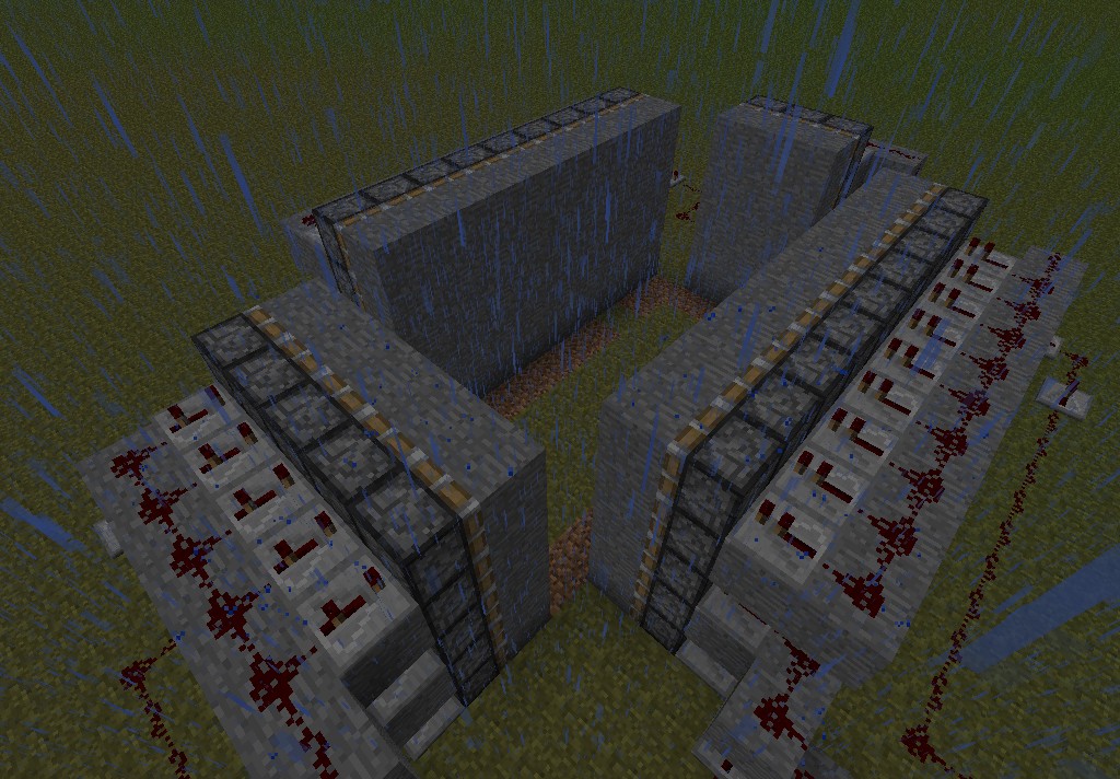 Piston House. Minecraft Map