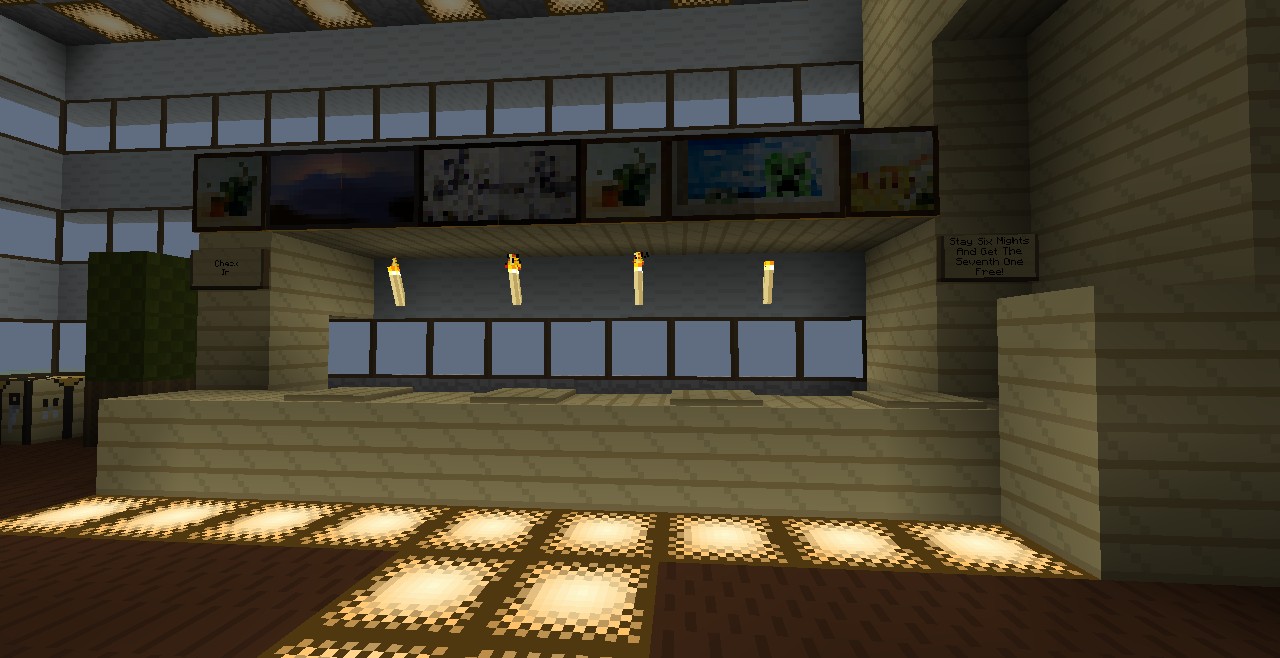 Nice Beach Hotel Minecraft Map