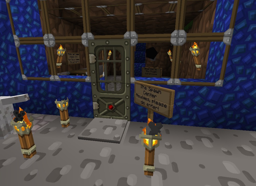 My dog's tail, and spawn center's proper enterance.