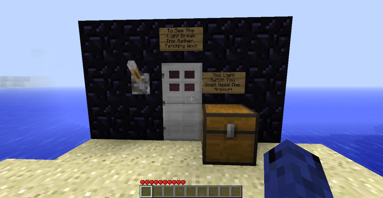 WORKING LIGHT SWITCH! Minecraft Map