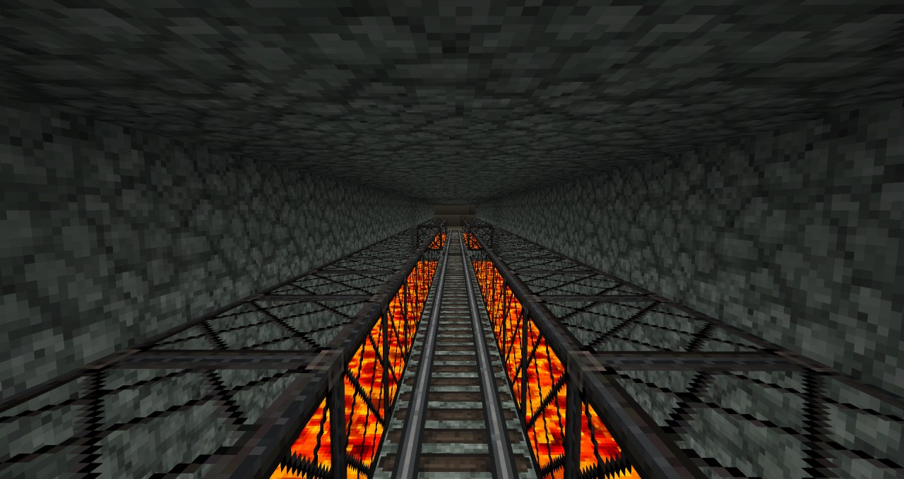 Small Underground Tunnels for minecarts Minecraft Map