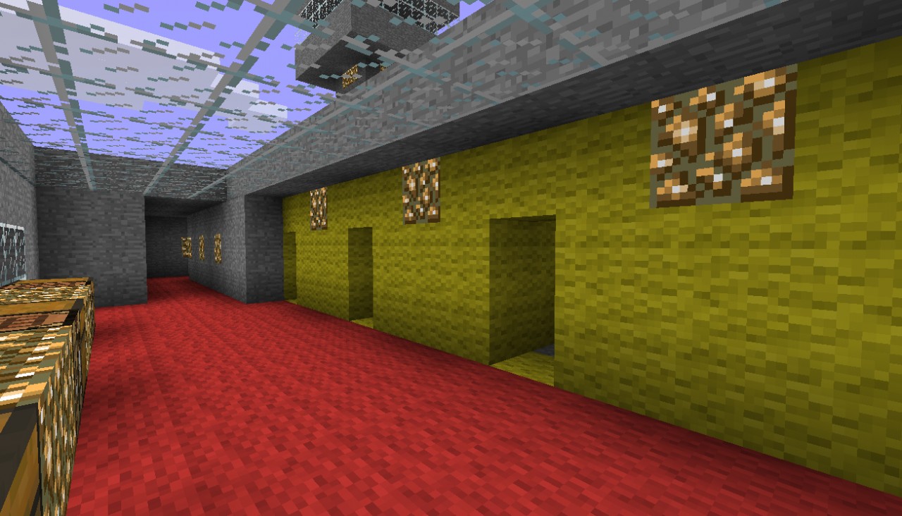 Airport with 2 runways, 8 hangers, 8 storage/ crafting centers, and an