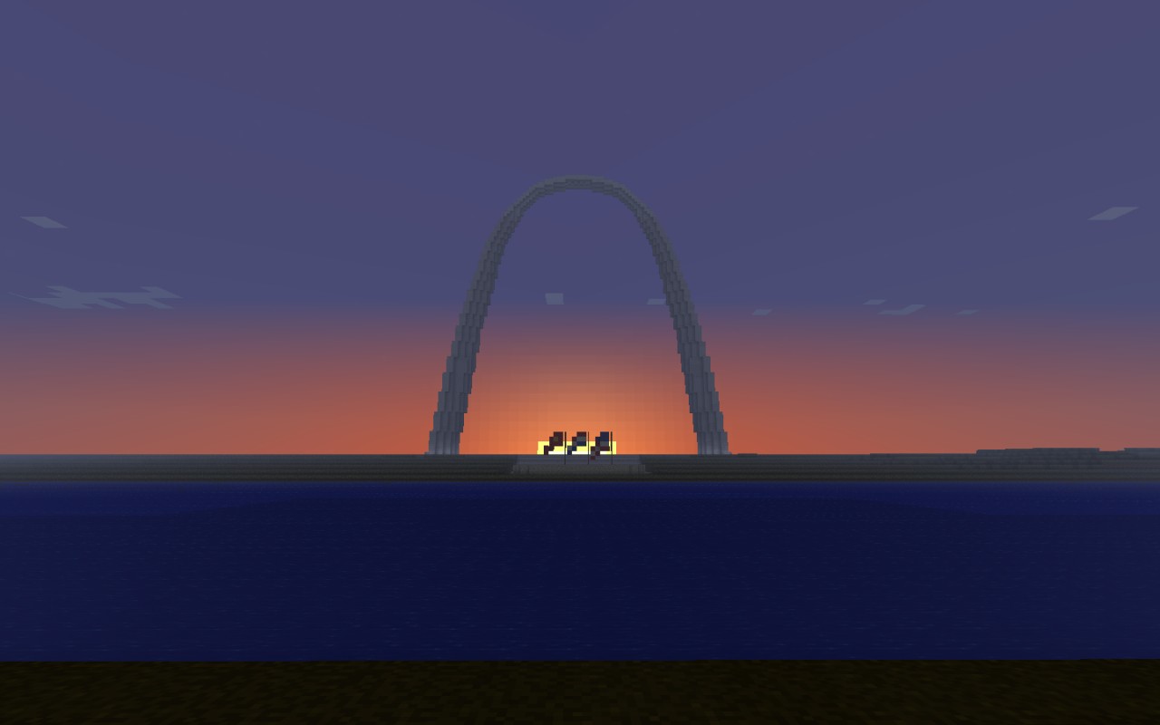 Sunset from across the river.
