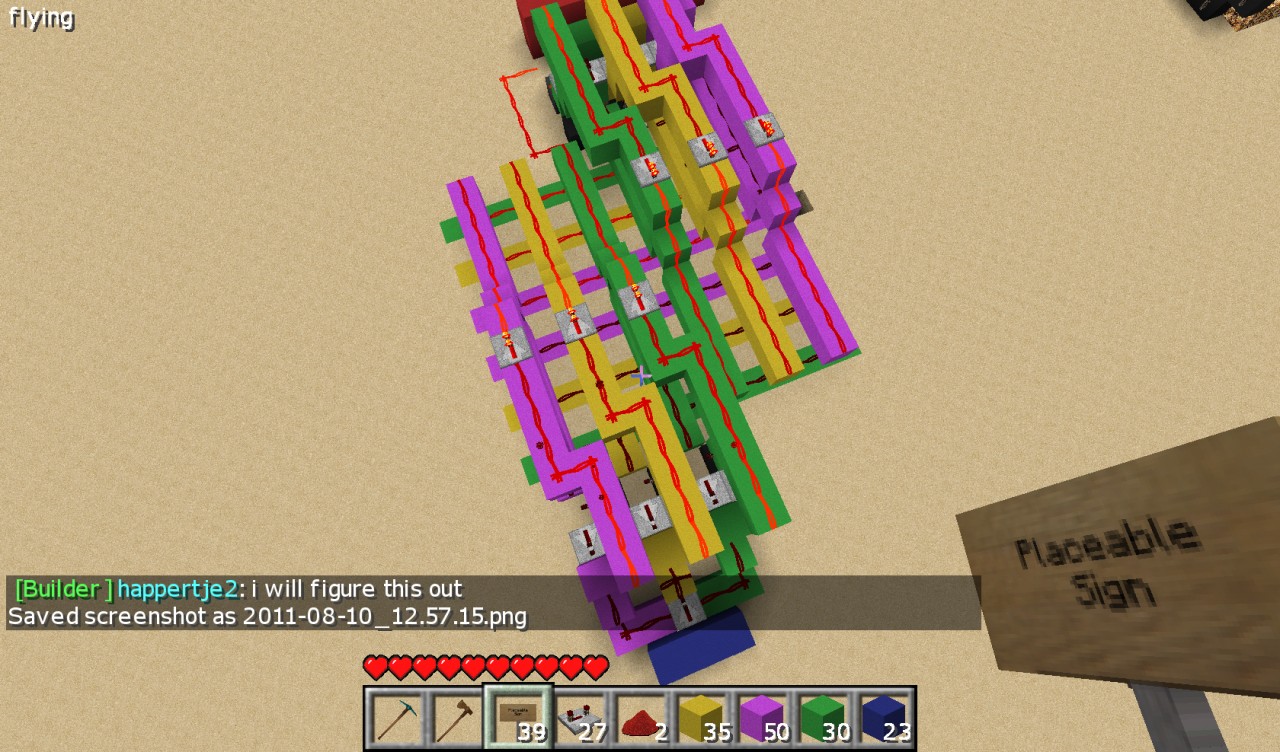 Rock paper scissor game With Screen Minecraft Map