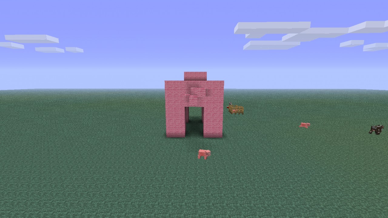 Pig Sculpture Minecraft Map