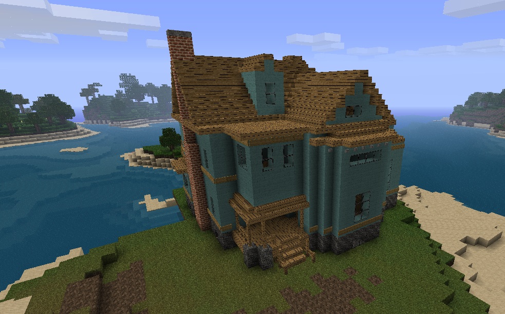 victorian house minecraft blueprint