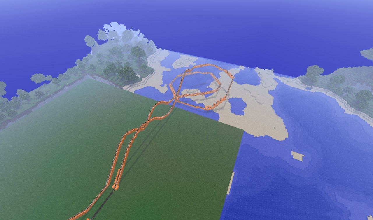 Steel Force Remake! Rollercoaster Minecraft Map