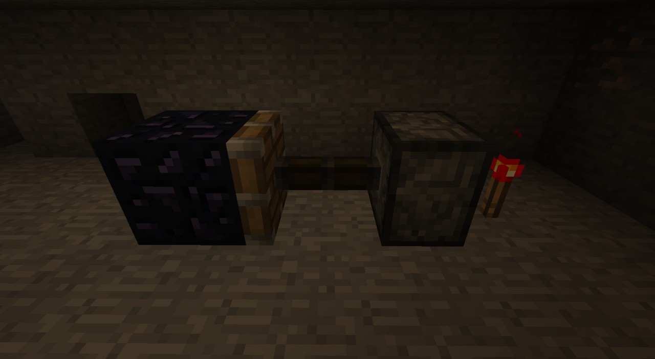 Piston friendly Obsidian (with pistons movable Obsidian) Minecraft Mod