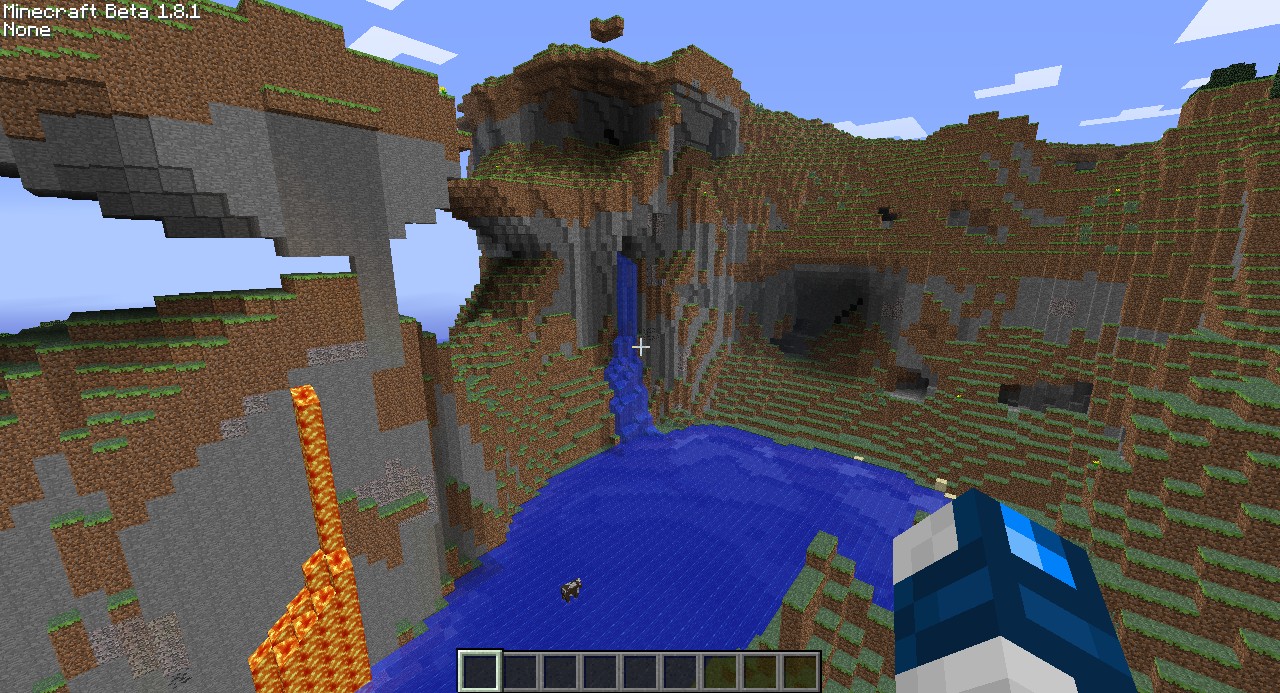 Lava and Water Falls