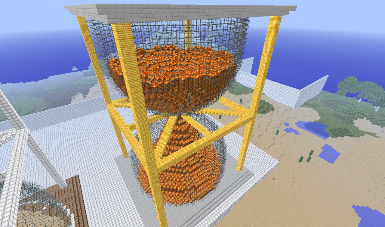 Lava Hour Glass Minecraft Map