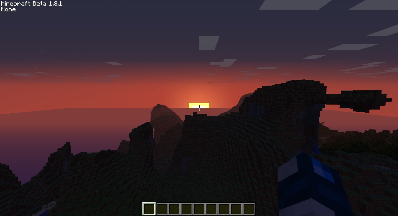 Sunset across the Mountains