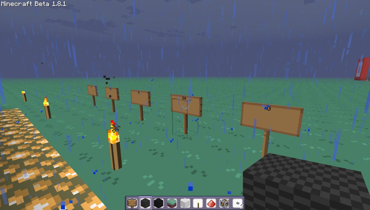 A working Keyboard Minecraft Map