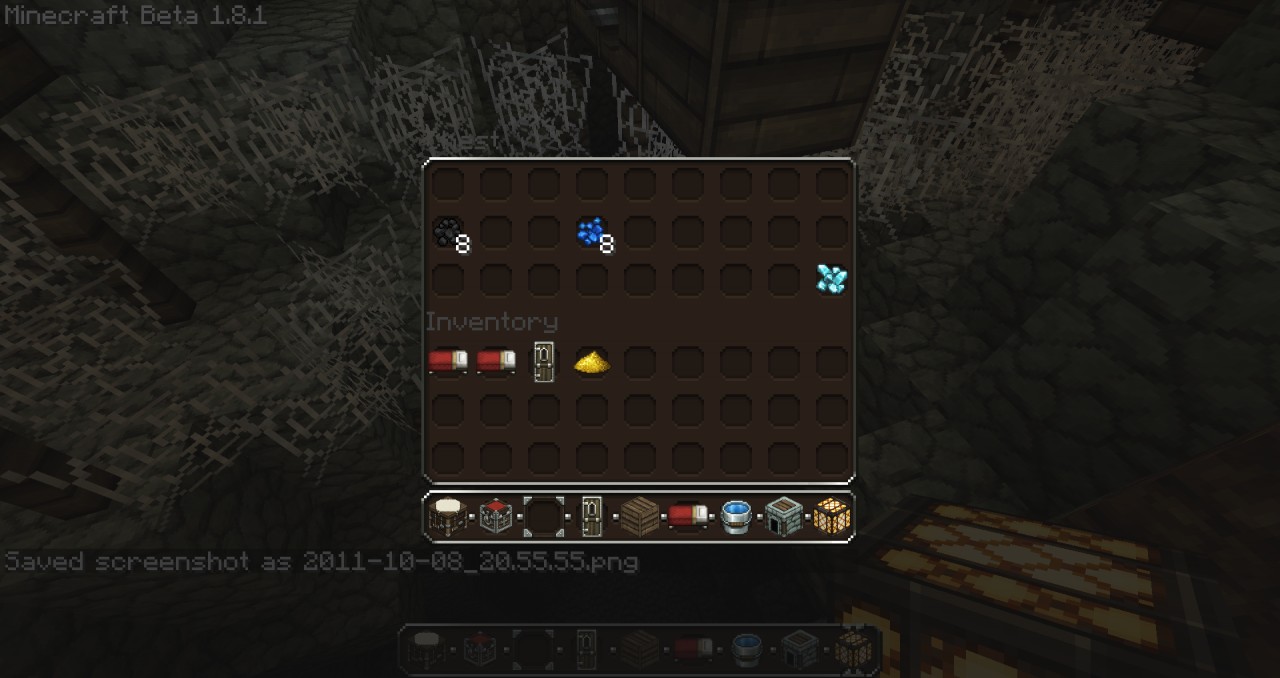 dimond in a chest in the mineshefts of the endermen!!!!!!!!!!