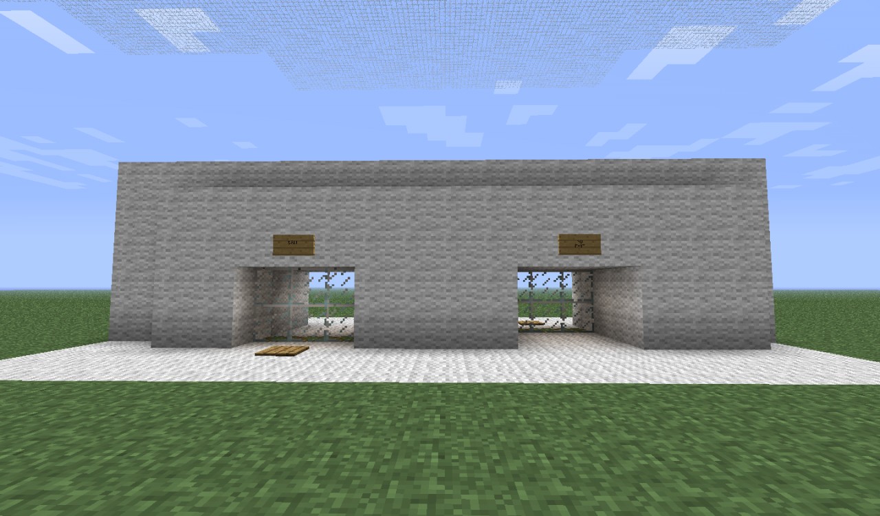 Automatic entry and exit. Minecraft Map