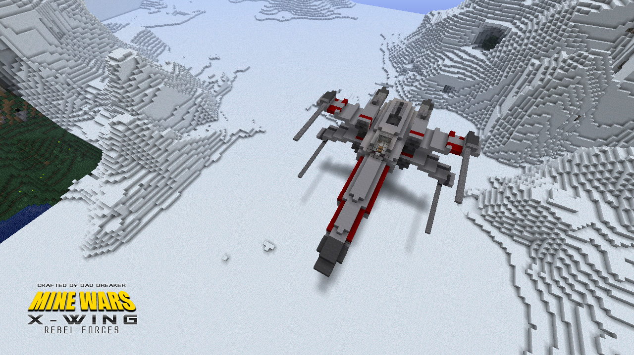 x wing small version minecraft project