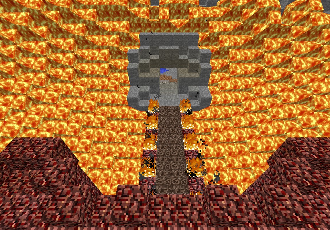 Nether castle Minecraft Map