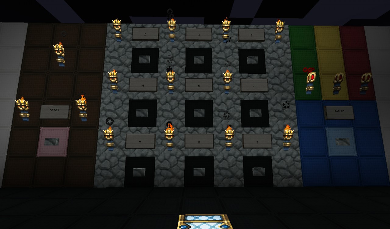 Lock door with own 3digit code finish! Minecraft Map