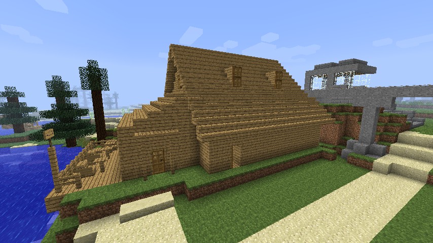 The cafe complete, as well as the outside.