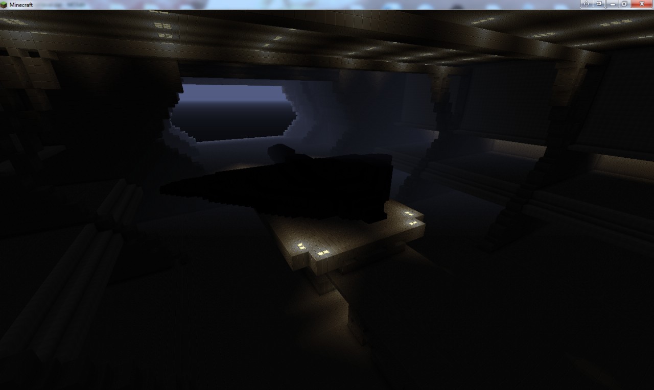 Hanger bay (not lit properly yet, with longsword for MoarVespenegas