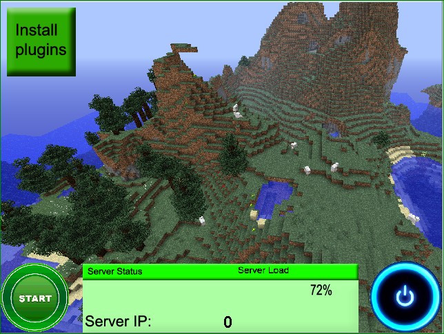 Minecraft server interface concept Minecraft Map