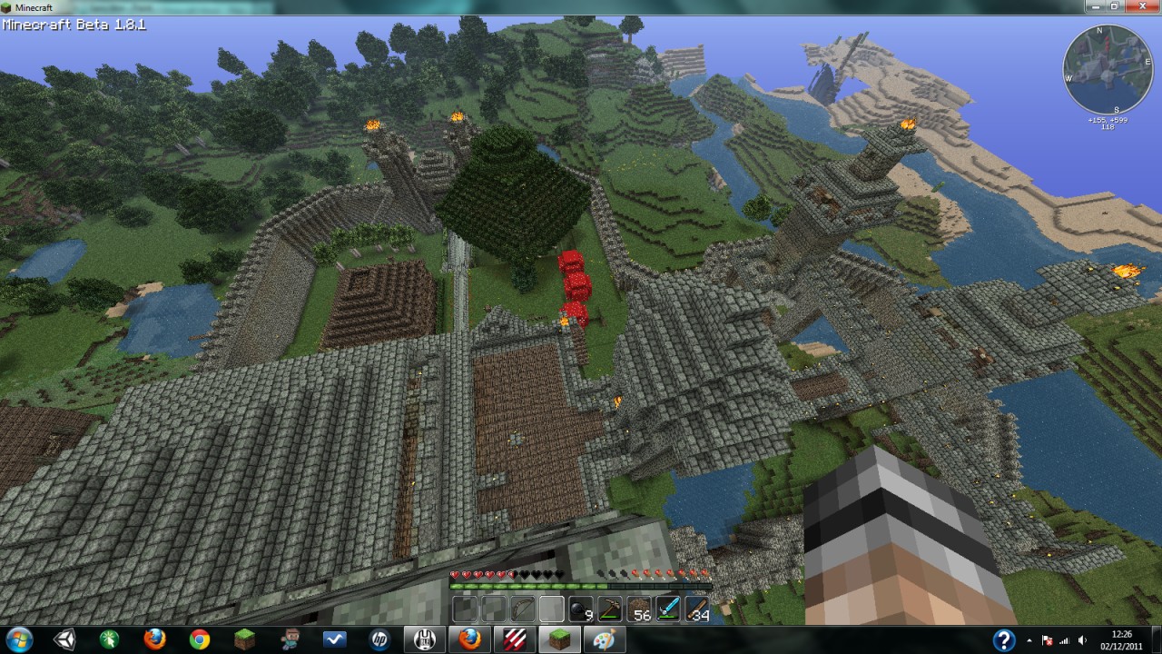 Big impregnable fortress Minecraft Map