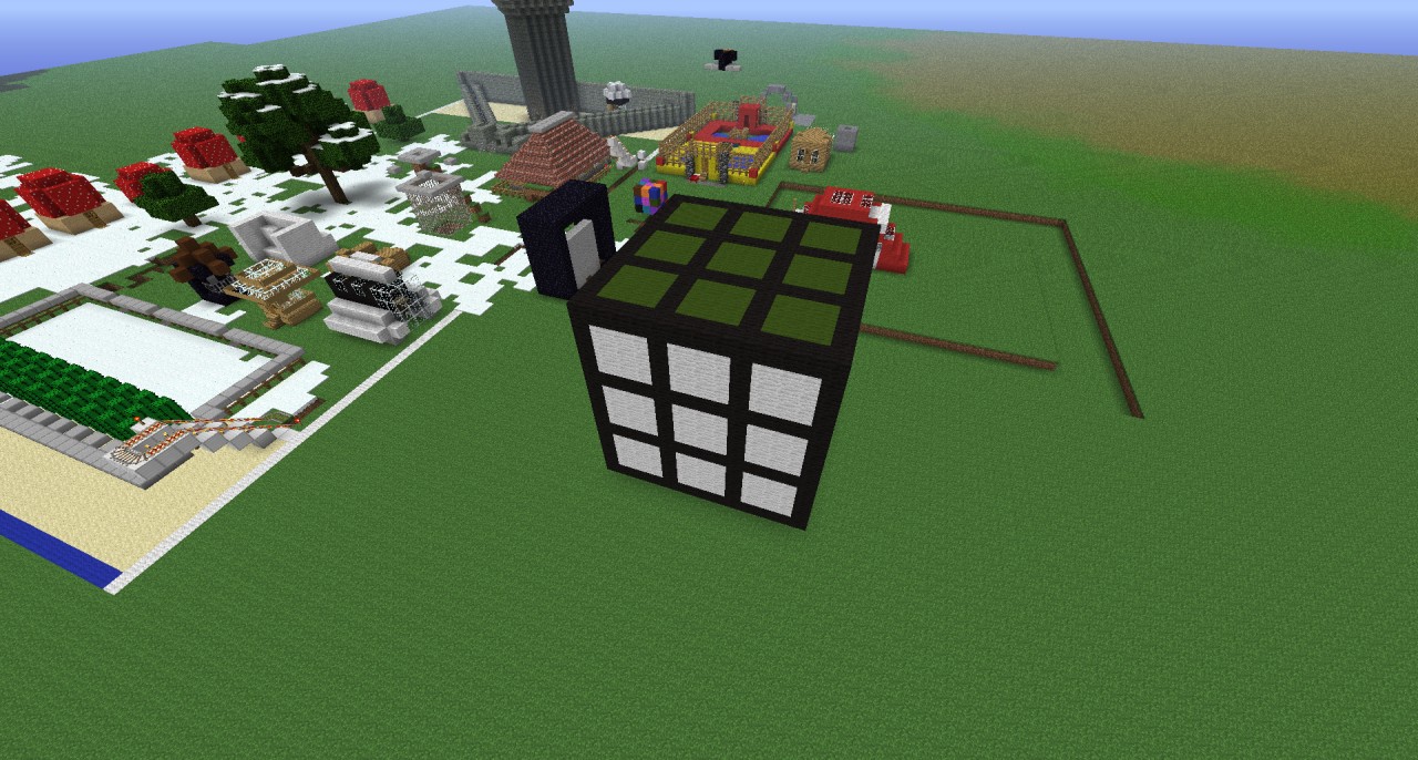 Giant cube+bin folder Minecraft Map