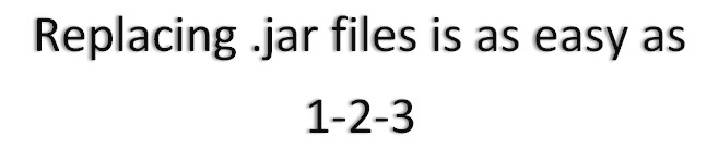 how to replace minecraft.jar files with other .jar files