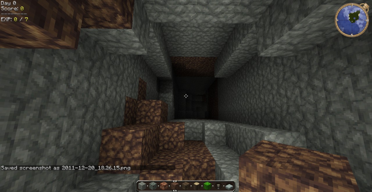 A little bit into the cave