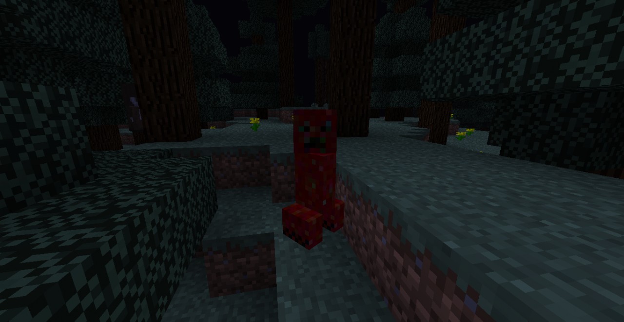 Red Creepers and Endermen Minecraft Texture Pack