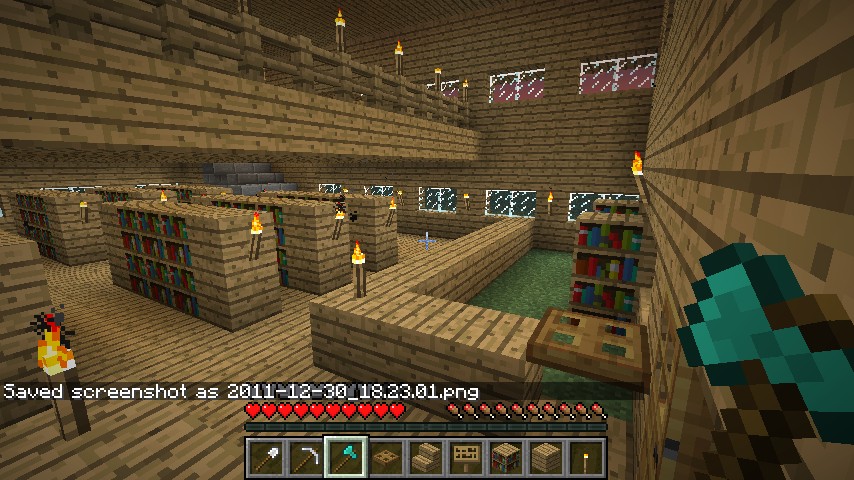 21x21 Library Minecraft Map