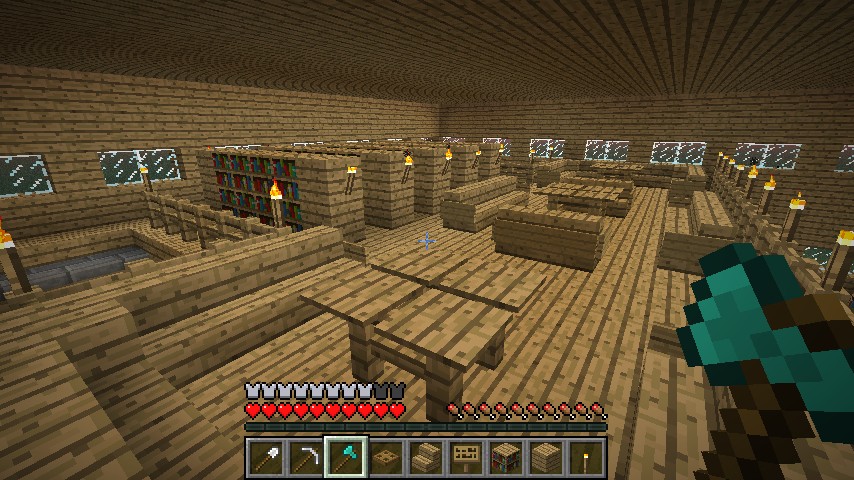 21x21 Library Minecraft Map