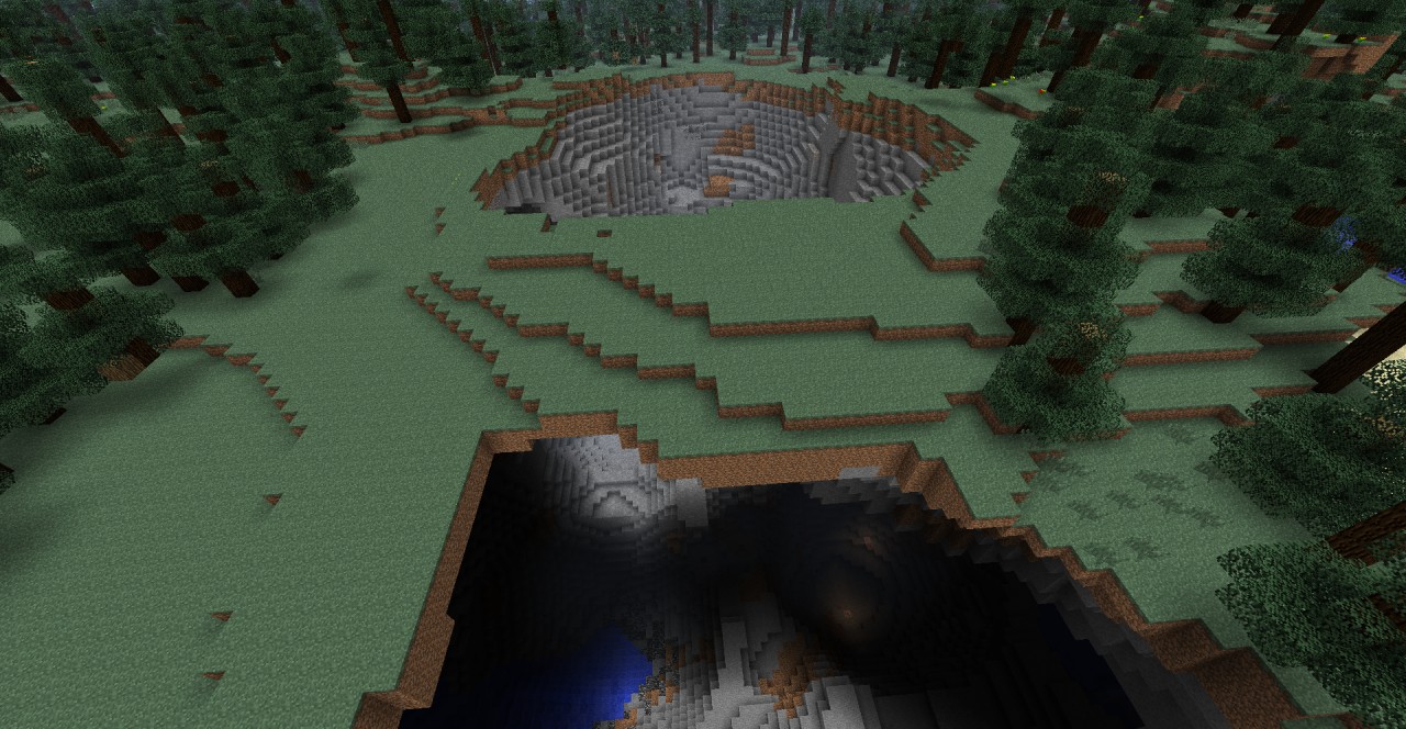 The caverns of flooded sanctity Minecraft Map