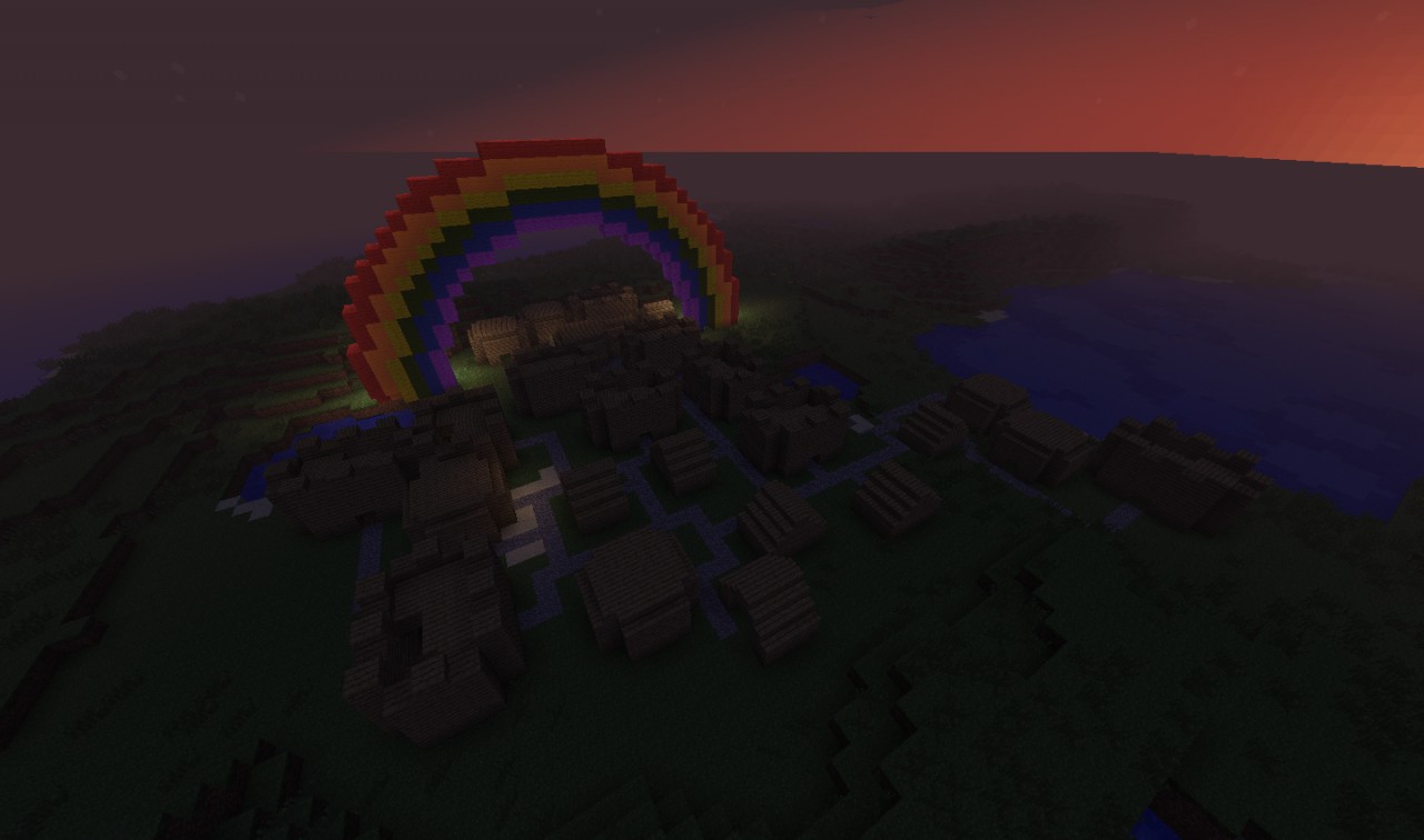 Town at night