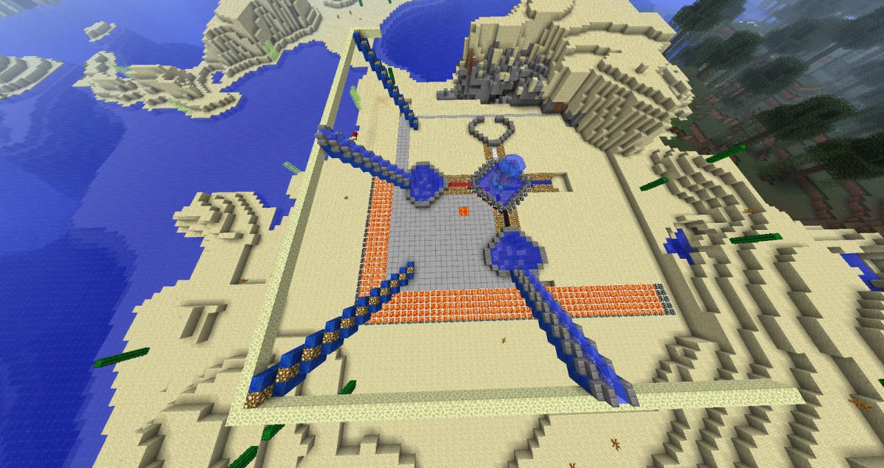 Server spawn building Minecraft Map