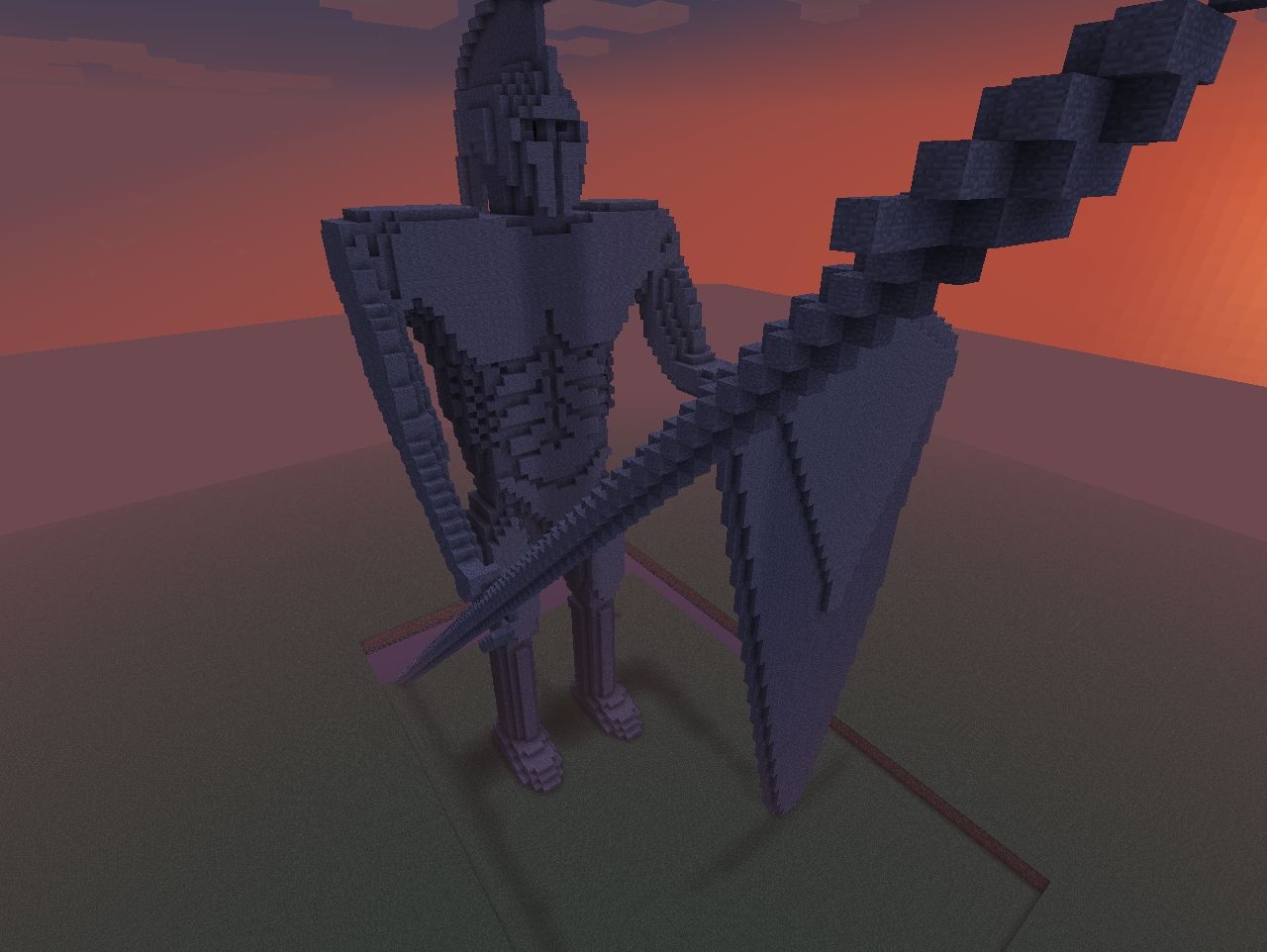 Statue of a Warrior (Classic Server Import) Minecraft Project