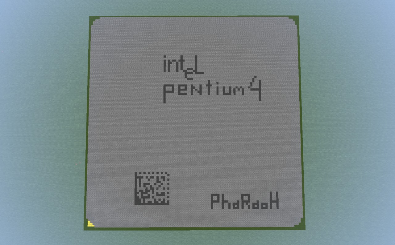 Exact Pentium 4 CPU Replica Minecraft Map