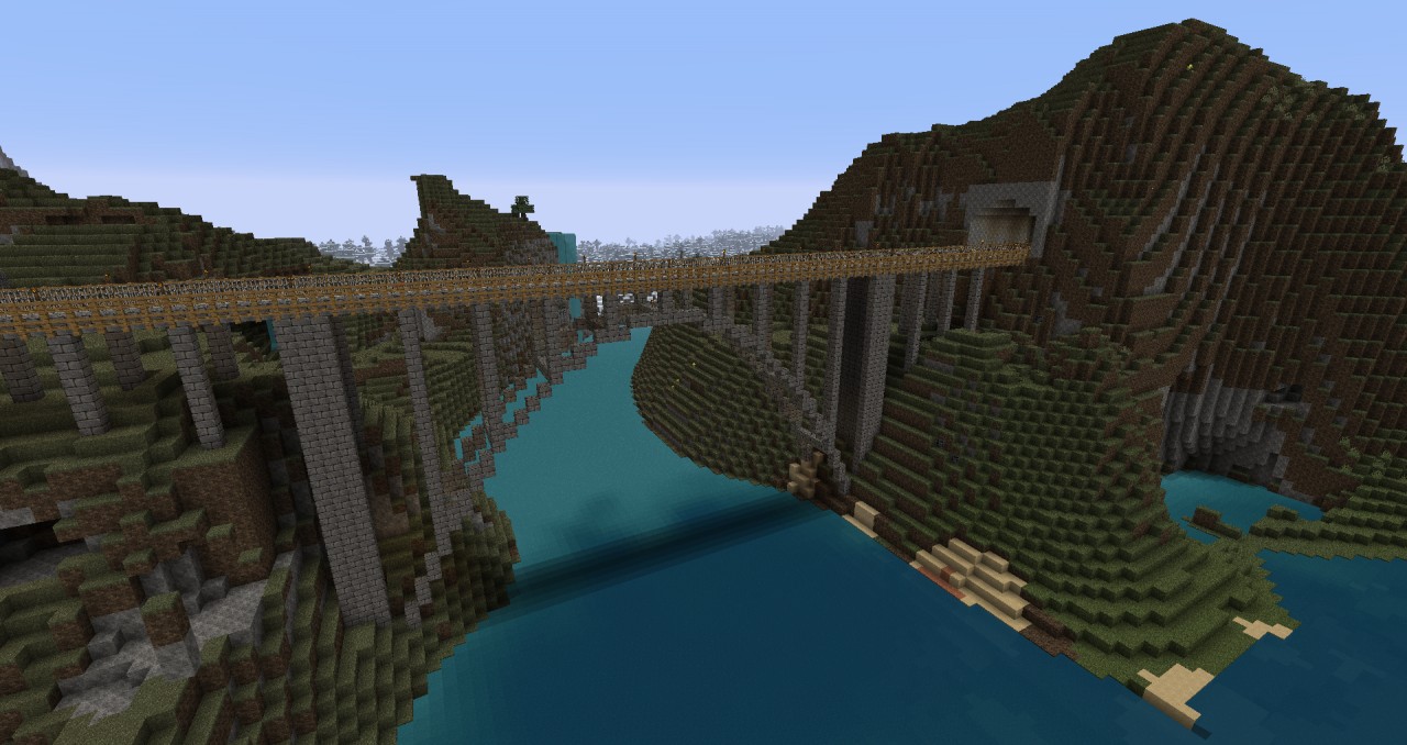 Deck arch bridge based on the Bixby Creek Bridge in Big Sur, CA. 1:2 scale.