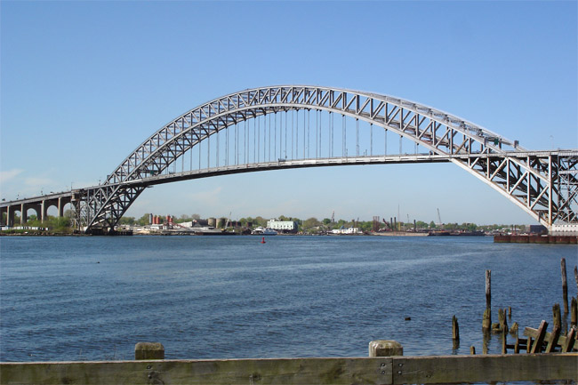 The real Bayonne Bridge, connecting Bayonne, New Jersey & Staten Island, NY