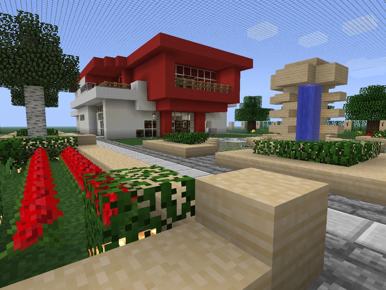 Park & Modern Home Combo Minecraft Map