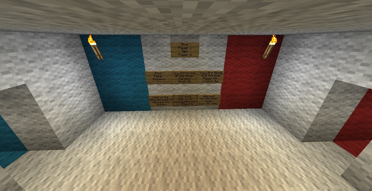 Little Fun Rock , Paper Scissor Game Minecraft Map